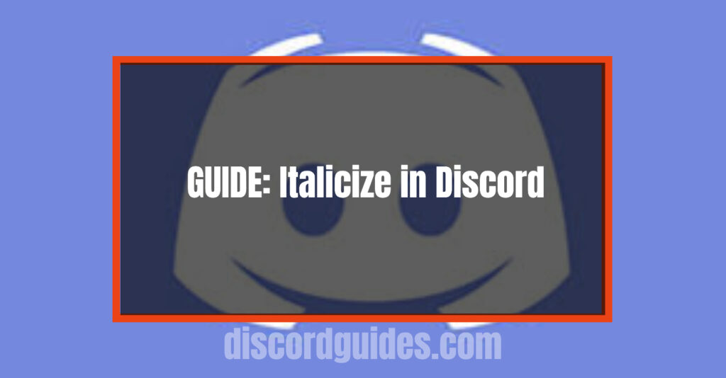 italicize in discord