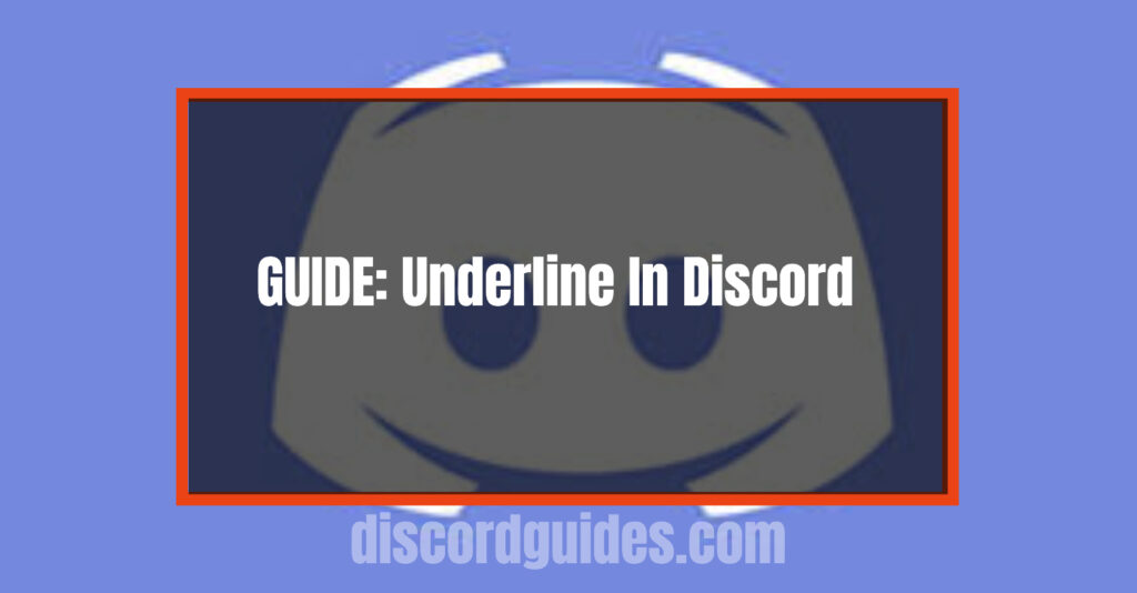 how to underline in discord