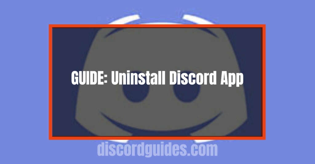 uninstall discord