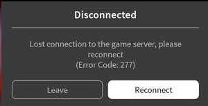 what is error 277 in roblox