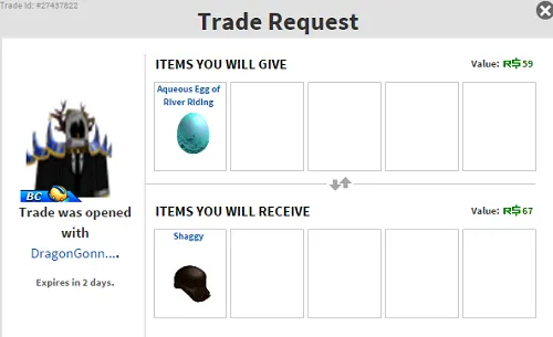 prepare roblox trade